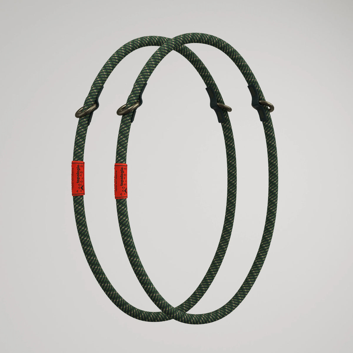 10mm Rope Loop Rifle Green Lattice Carrying Strap shown, durable polyester loops for bags, ideal for heavy carrying.