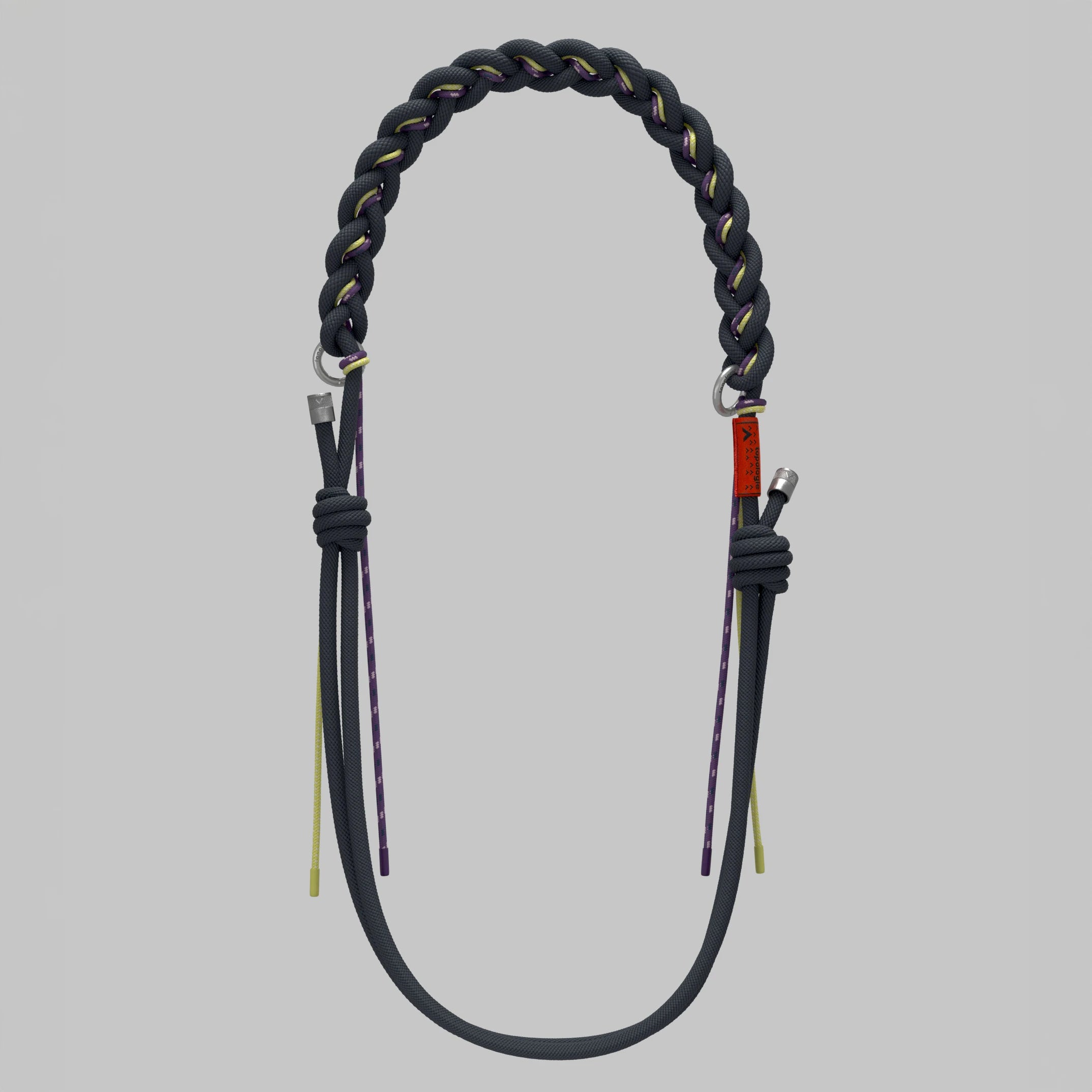 8.0mm Braided O-Rope Ash with adjustable strap for versatile carrying options.
