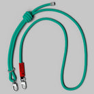 8.0mm Rope Strap Flash Ivy in turquoise, adjustable length, quick release swivel carabiner, polyester, durable design.