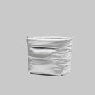 Besace Chrome Space Coated Bag in sleek white, perfect for daily accessories and small items.