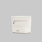 Besace Ecru Matt Coated Bag lightweight sling bag with zipper closure and recycled nylon, dimensions 20x29x21 cm.