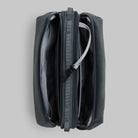 Bottle Sacoche Large Burnt Ash Papery Bag interior view showing compartments and organizers.