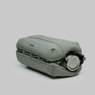 Bottle Sacoche Large Moss Silky Peach Bag in water-repellent fabric with bottle compartment