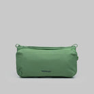 Bottle Sacoche Medium Ivy Green Papery Bag with two main zipped compartments and key hook.