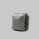 Cassette Sacoche Medium Moss Tech Sateen Bag showing spacious design with zippered compartments and durable fabric.