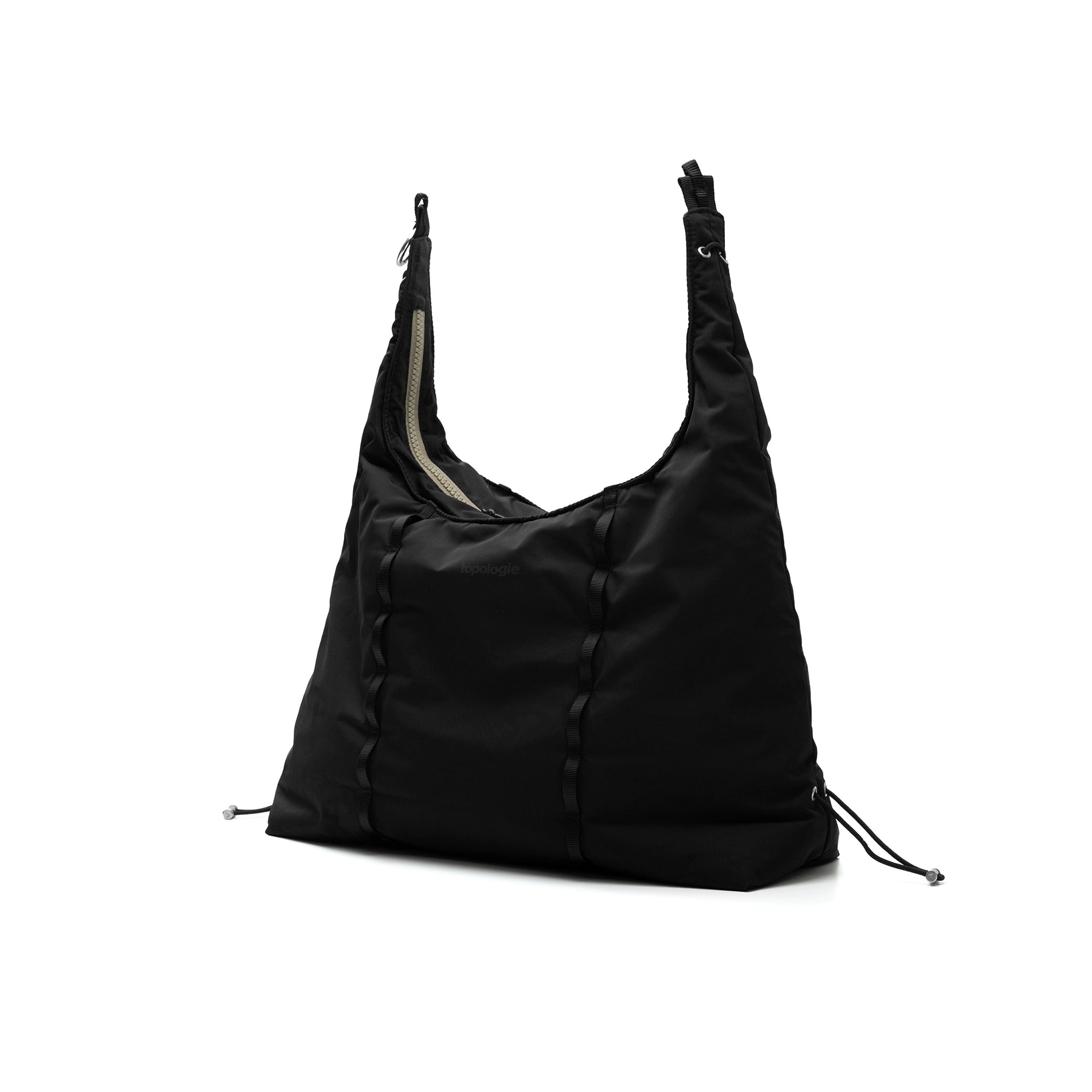 Cloud Hobo Medium Black Tech Sateen Shoulder Bag - Versatile Style