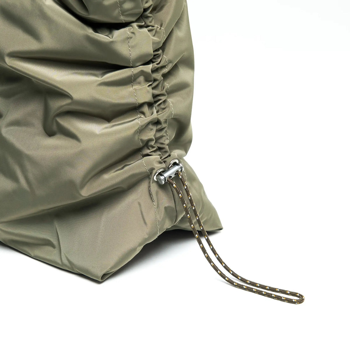 Cloud Hobo Small Chrome Space Coated Shoulder Bag drawstring detail design