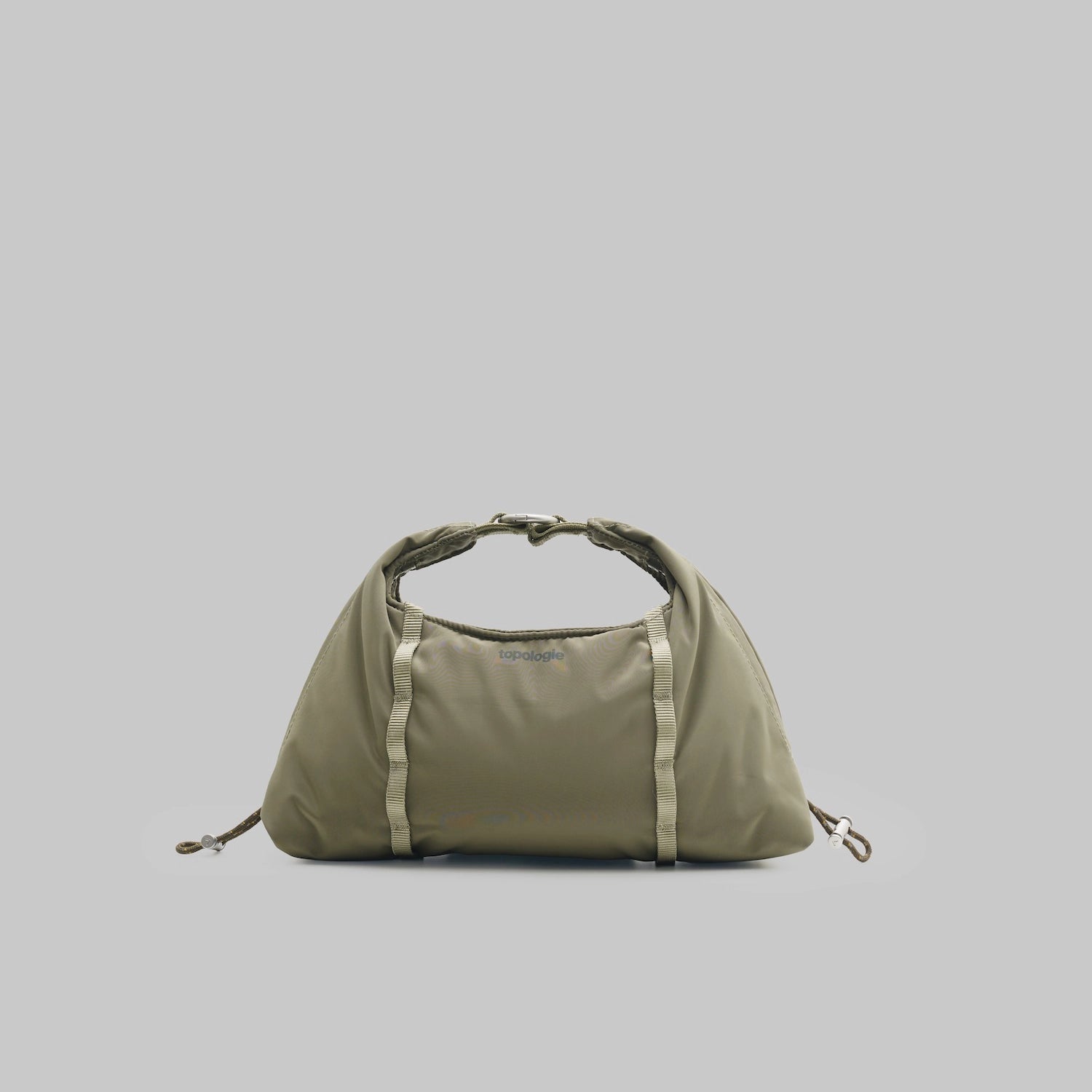Cloud Hobo XS Moss Tech Sateen Shoulder Bag in water-resistant fabric, stylish drawstring design, and practical size.