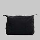 Explorer Tote Weekender Black Tech Sateen Shoulder Bag in black, versatile design with multiple carrying options.