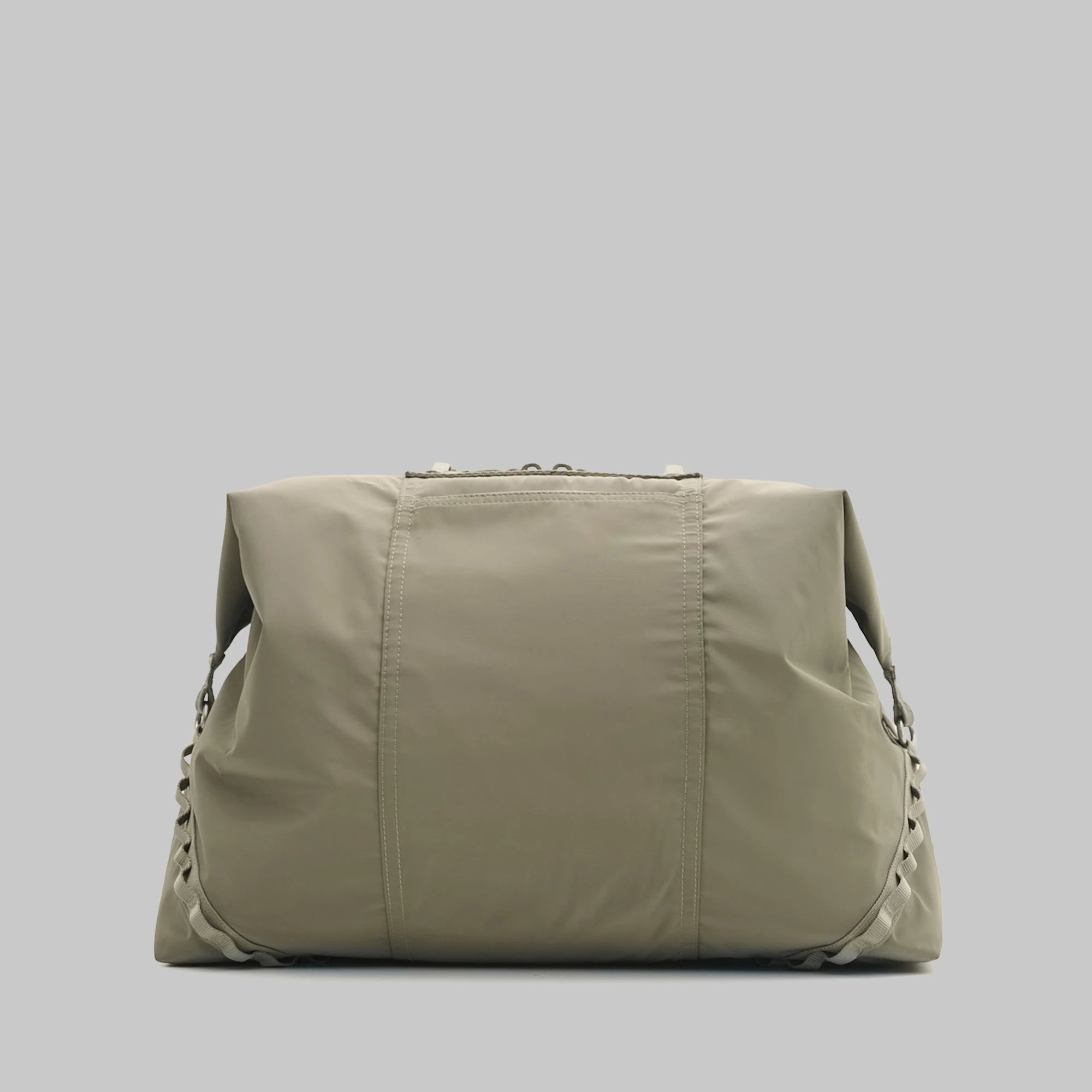 Explorer Tote Weekender Moss Tech Sateen Shoulder Bag in a versatile moss color.