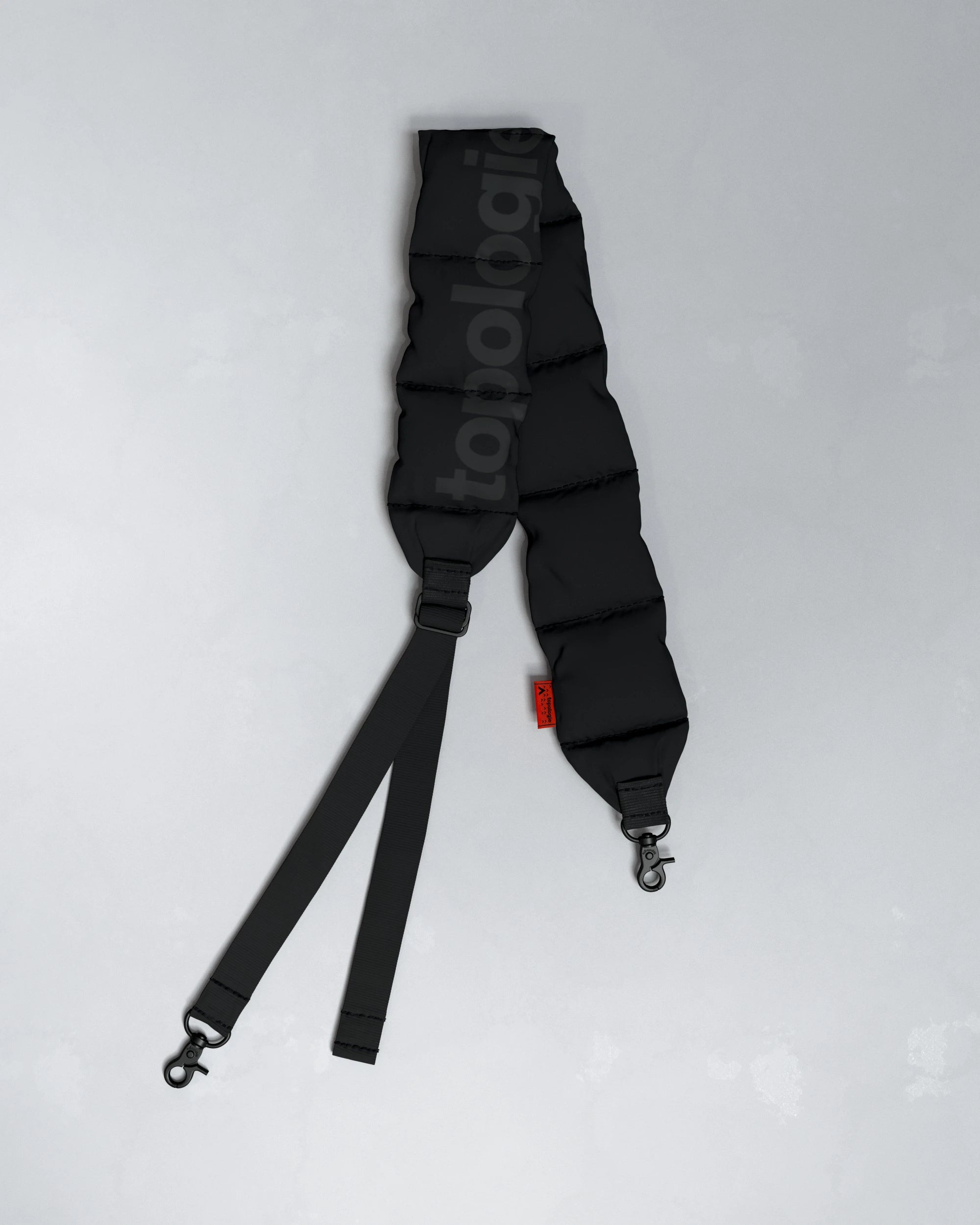 Puffer Strap Black Tech Sateen Koord