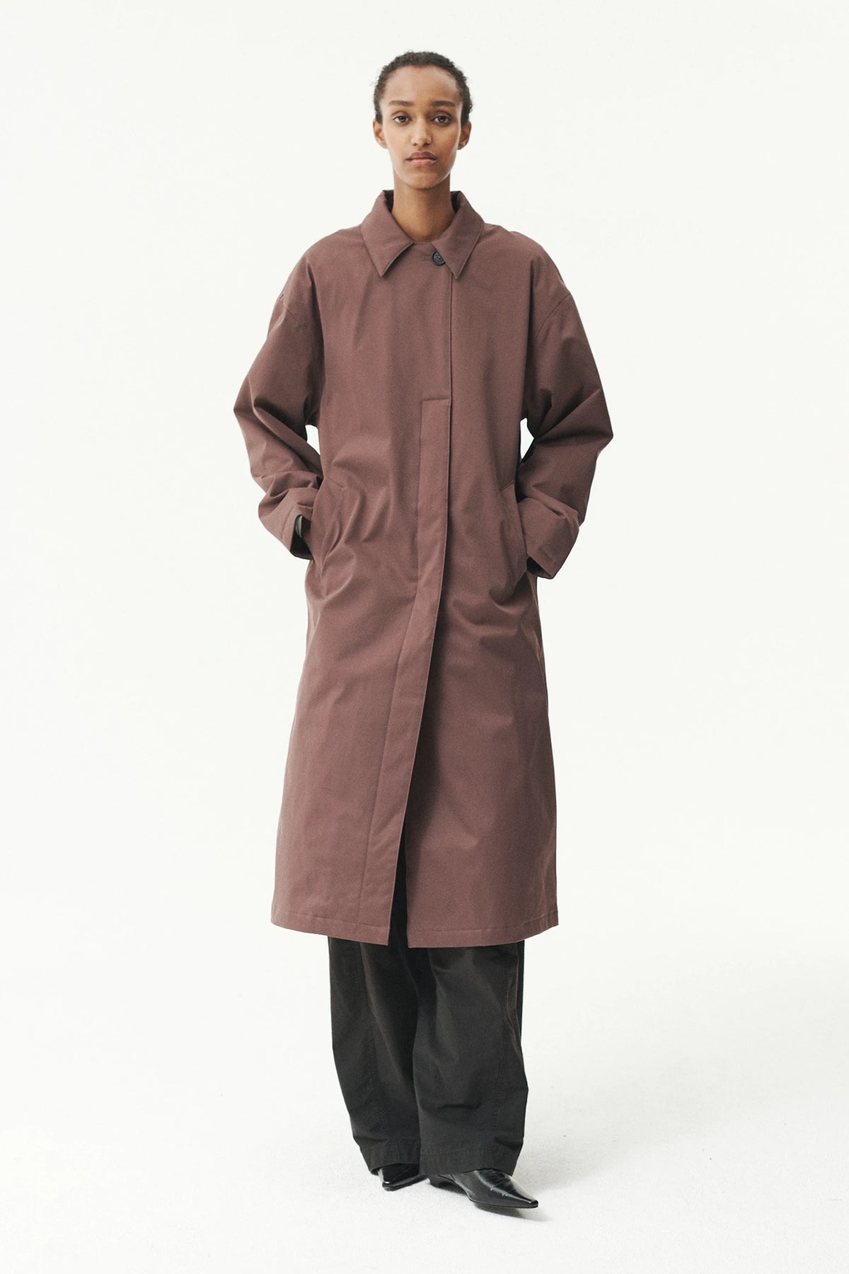 Janice B Nin Spin Plum AW26 Cappotto