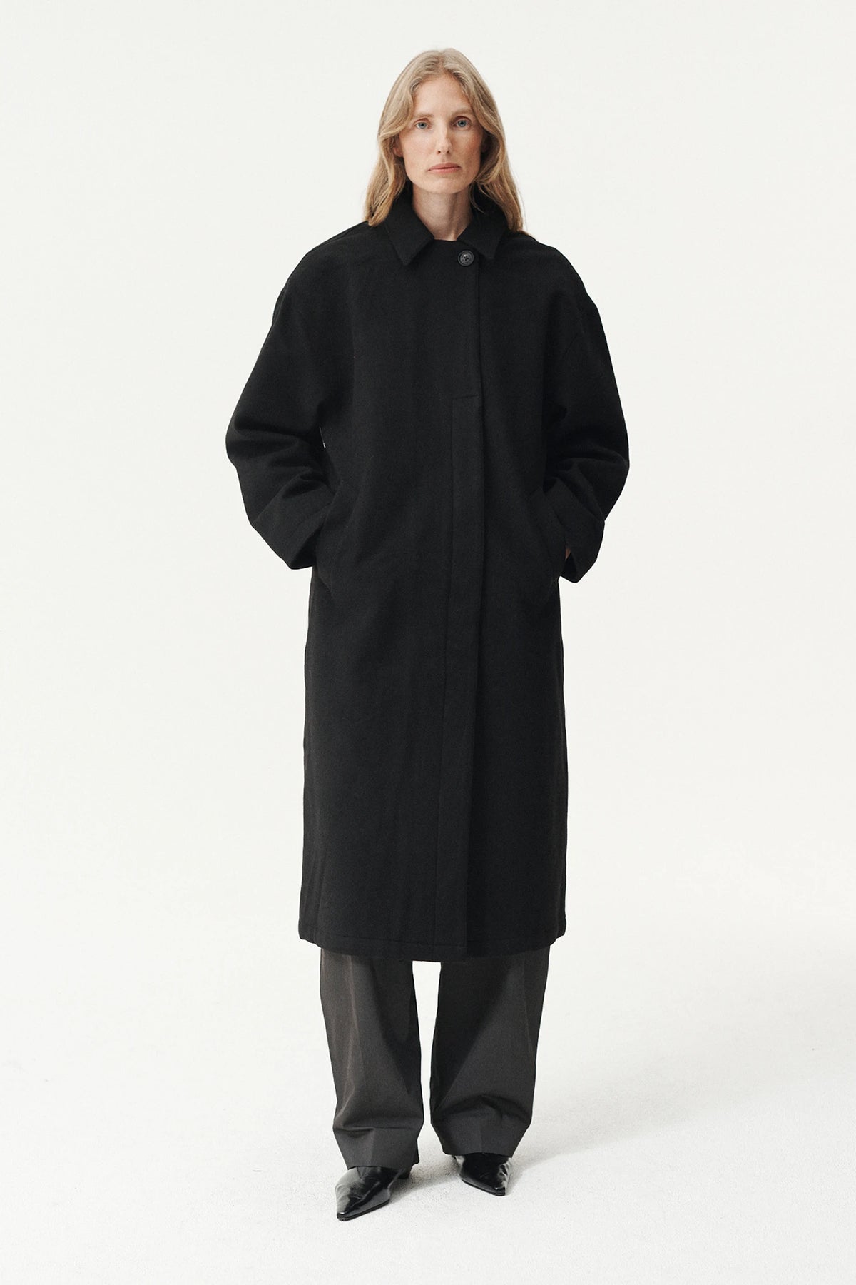 Janice B Techwool Black AW26 Cappotto