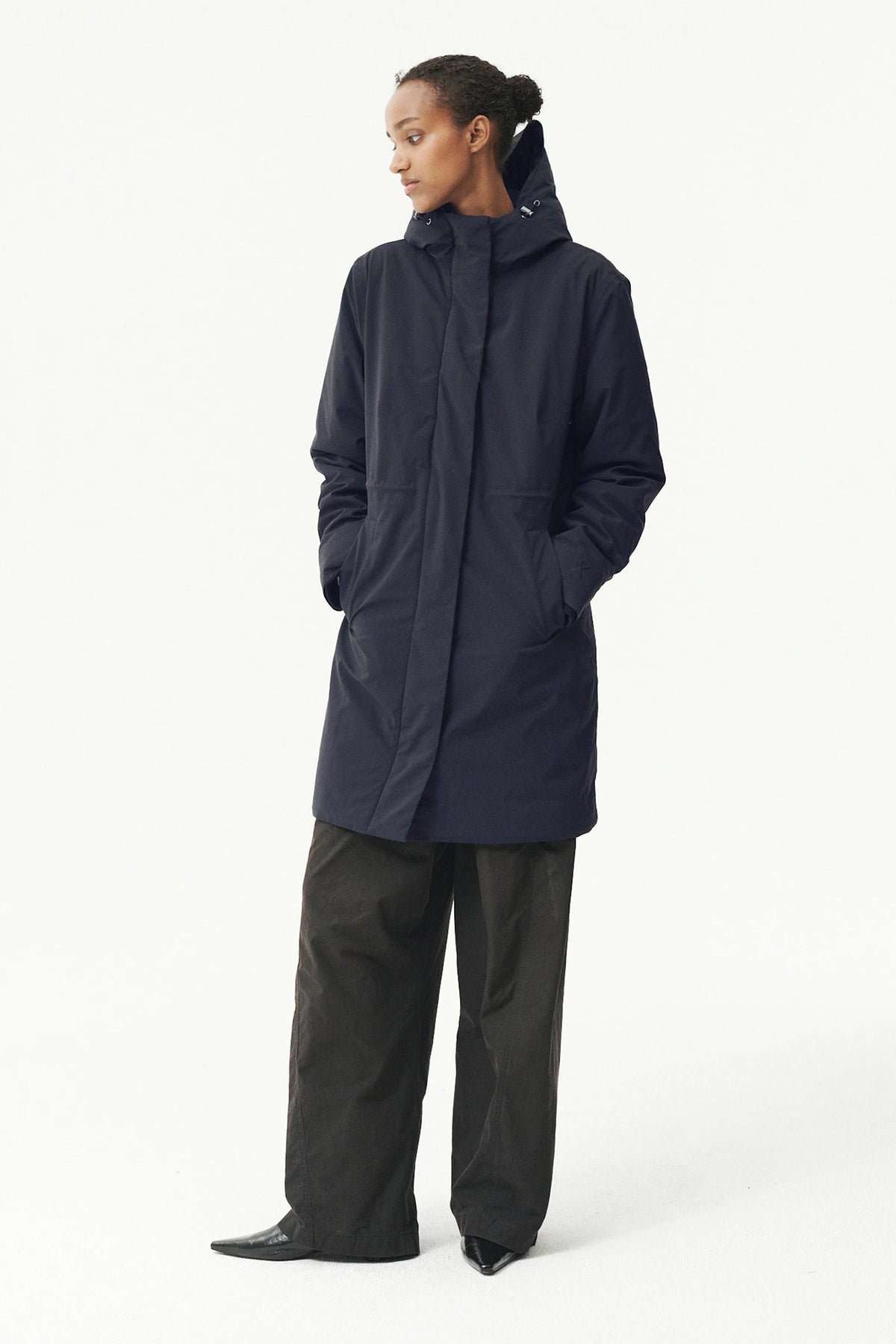 Not So Long Tube Slim Navy AW26 Parka