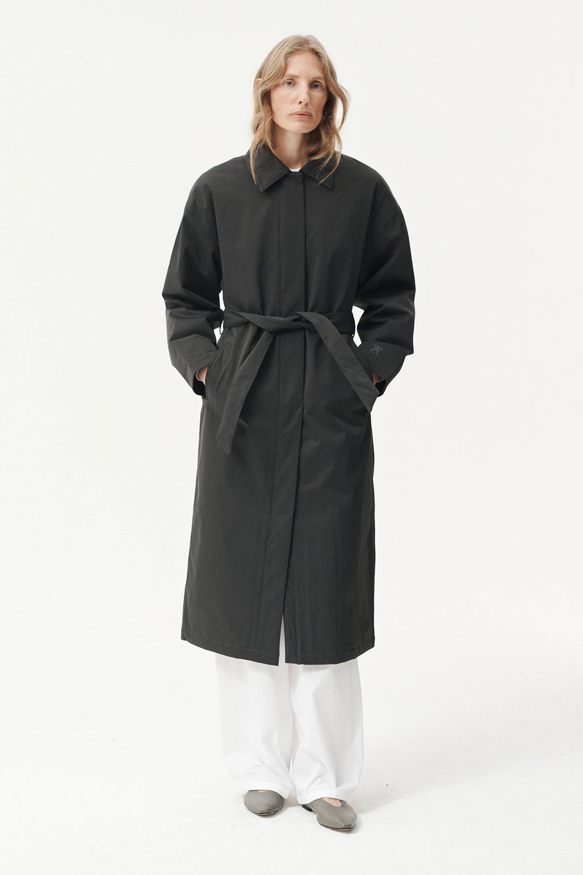 Rachel G Nin Spin Washed Black AW26 Cappotto