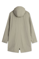 Back view of the Terror Weather Nylon Light Army Coat with an adjustable hood.