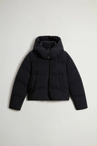 Madison Jacket Black Coat, premium down filled jacket with removable hood and windproof features.