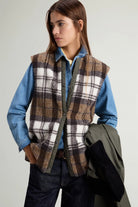 Waxed Coat Waxed Dark Green Coat worn with a stylish plaid vest and denim shirt, perfect for layering in any season.