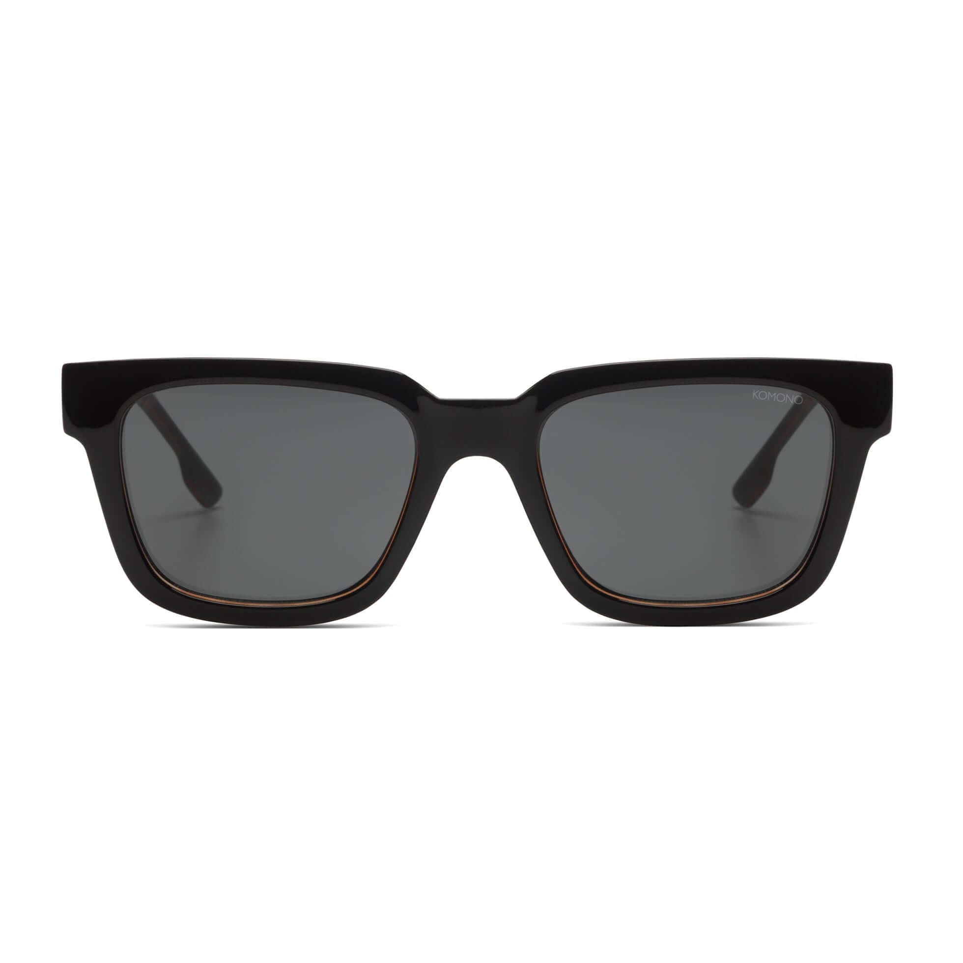 Komono Tortoiseshell Square Sunglasses with Dark Lenses Komono Bobby Black Tortoise Sunglasses - FREE 24h delivery  main image 3