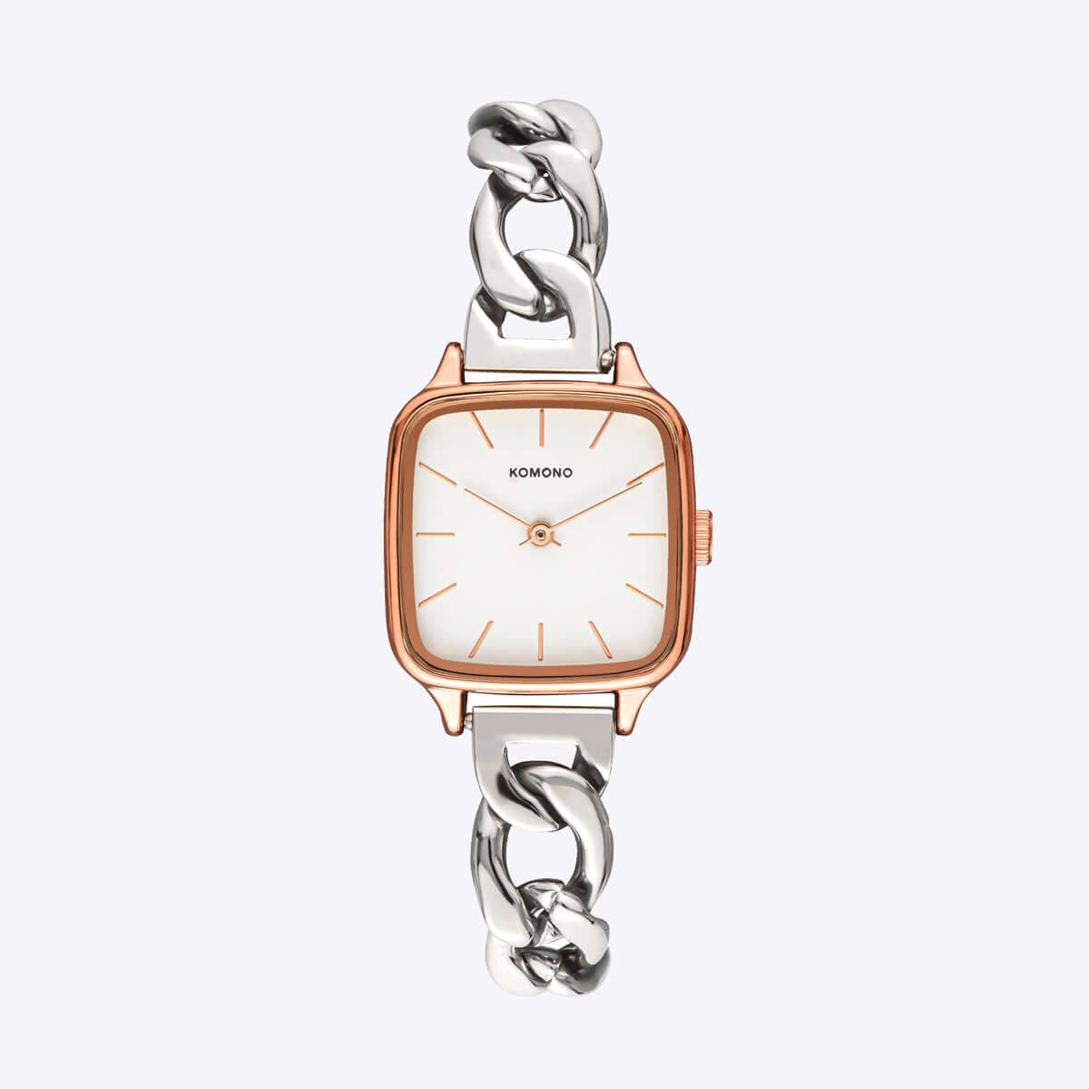 Komono Kate Revolt Rose Gold Silver Mix Watch - FREE 24h delivery