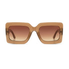 Lana Sahara Sunglasses with gradient brown lenses and eco-friendly nylon frame, UV 400 protection.