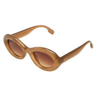 Molly Sahara Sunglasses in gradient brown with UV 400 protection and eco-made bio nylon frame.
