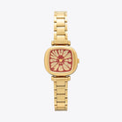 Komono Moneypenny Flower Tire Gold Bordeaux_1