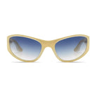 Neo Velvet Moon Sunglasses featuring gradient blue lenses and eco-made bio nylon frame.