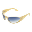 Neo Velvet Moon Sunglasses with gradient blue lenses and eco-friendly bio nylon frame.