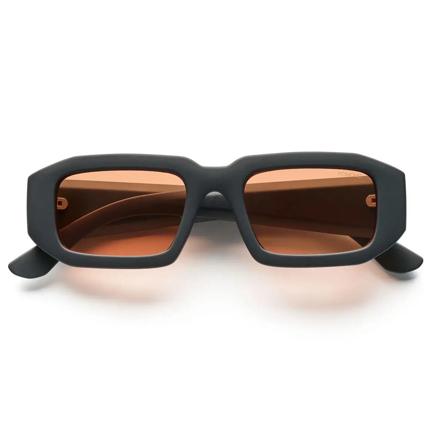 Blaze Carbon Sunset Sunglasses front view with eco-made bio nylon frame and polycarbonate lenses.