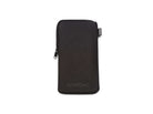 KOMONO black zippered case for sunglasses or accessories, compact and sleek design.