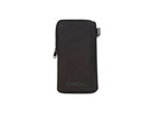 Black zippered sunglasses case by KOMONO for stylish protection and storage.