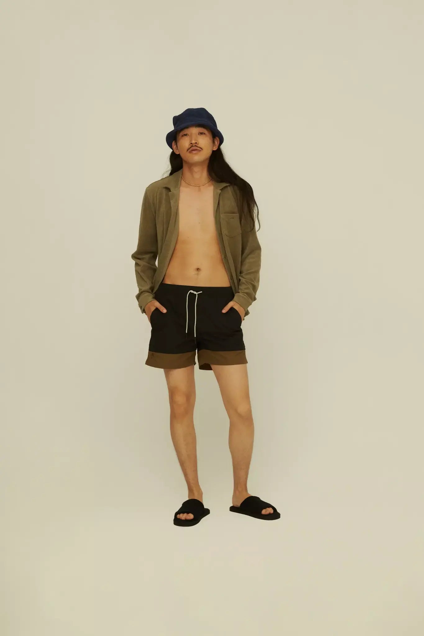 OAS Army Stripe Swim Shorts_4