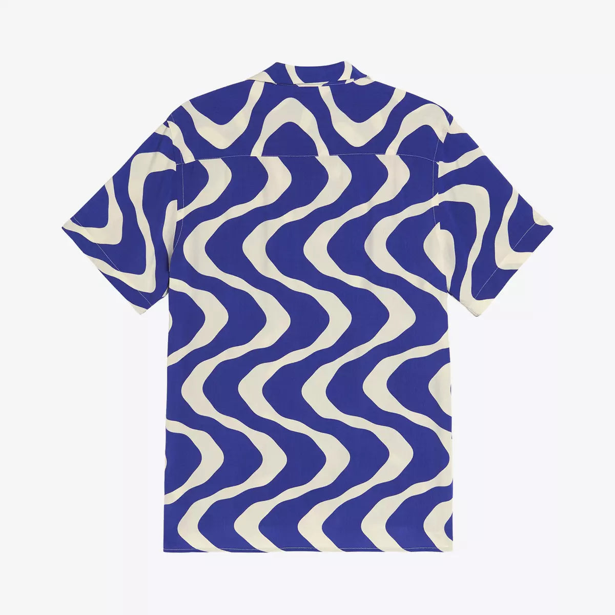OAS Blue Rippling Viscose Shirt_2