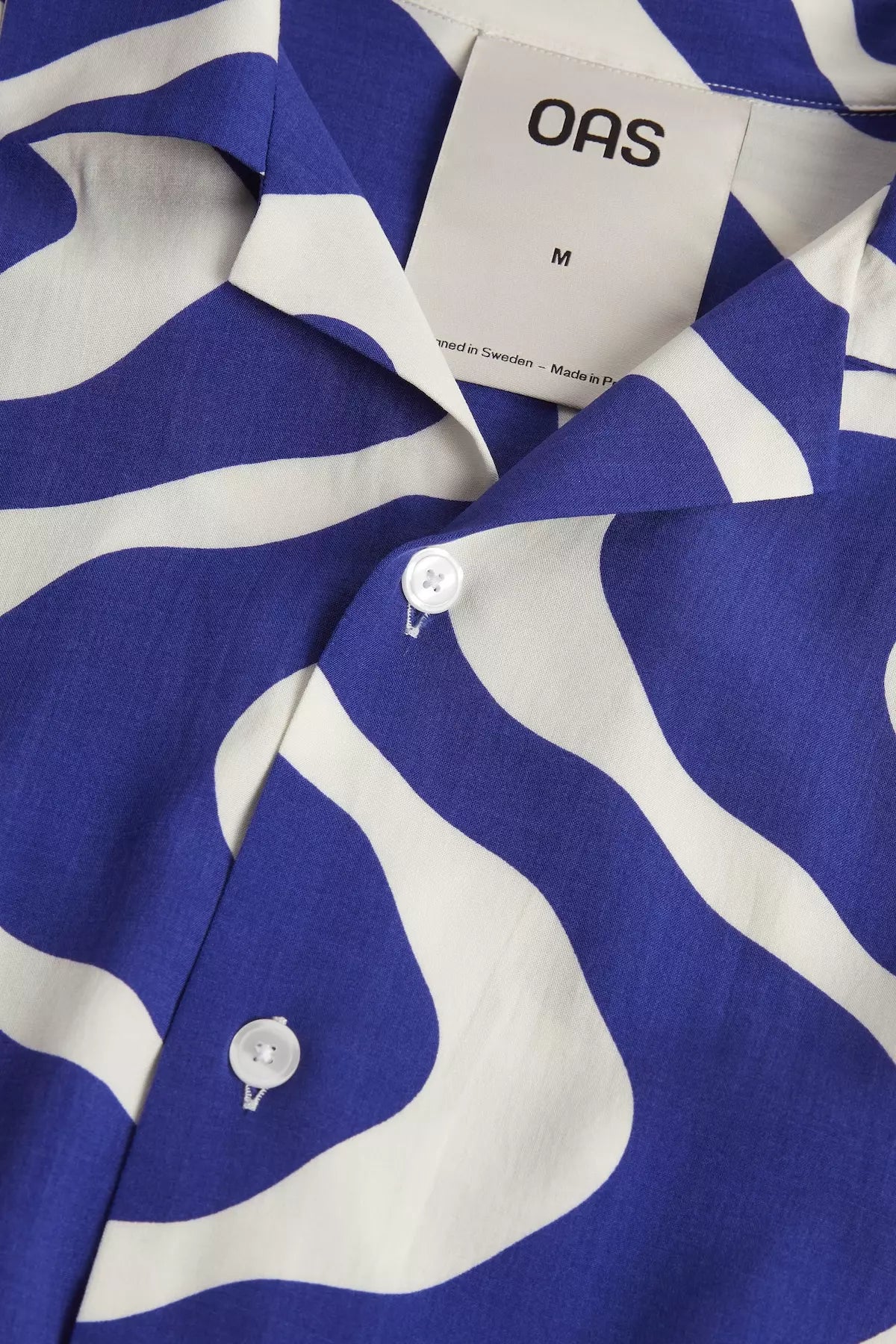 OAS Blue Rippling Viscose Shirt_4