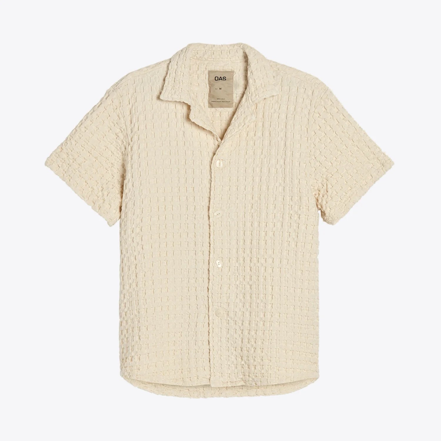 OAS Ecru Cuba Waffle Shirt_1