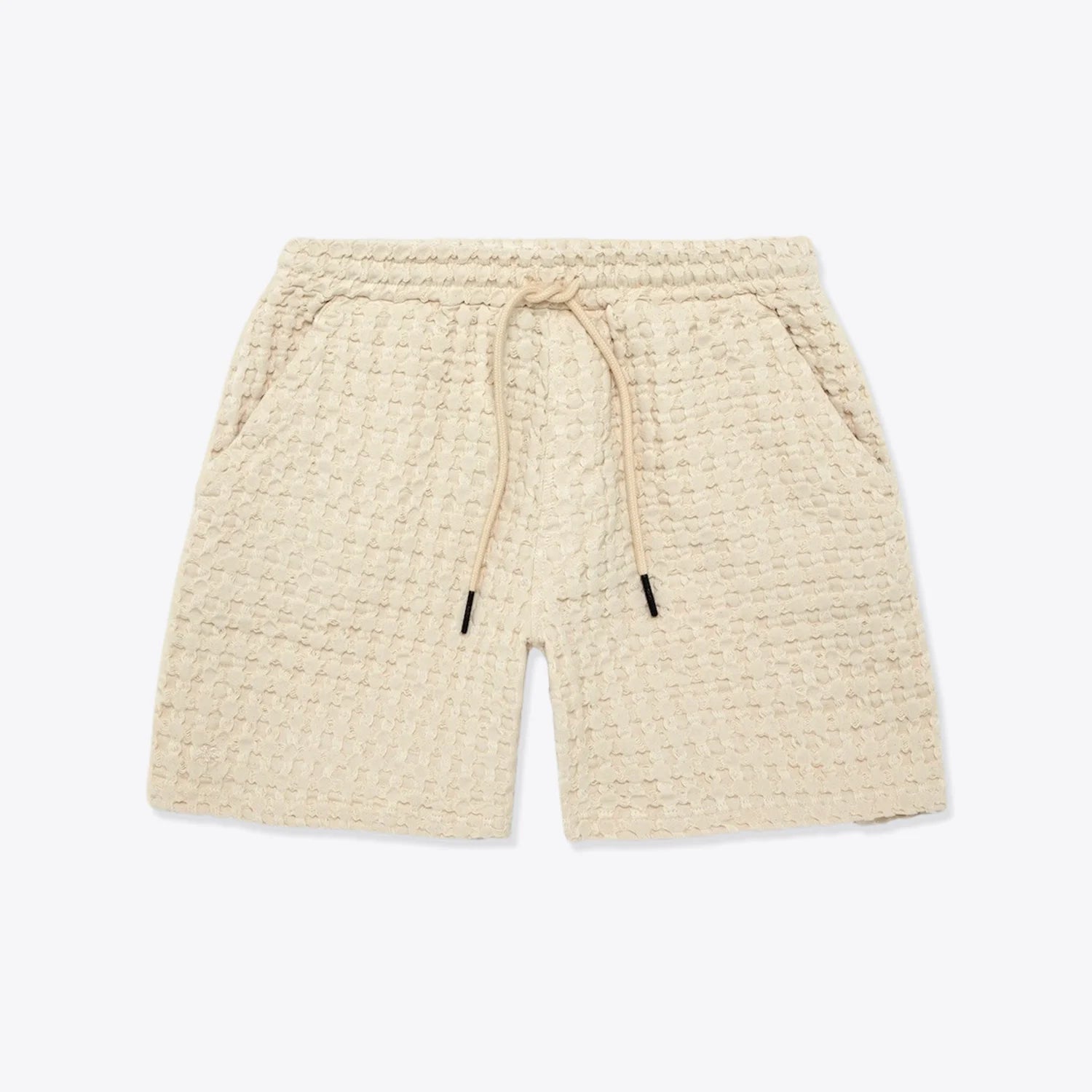 OAS Ecru Porto Waffle Shorts_1