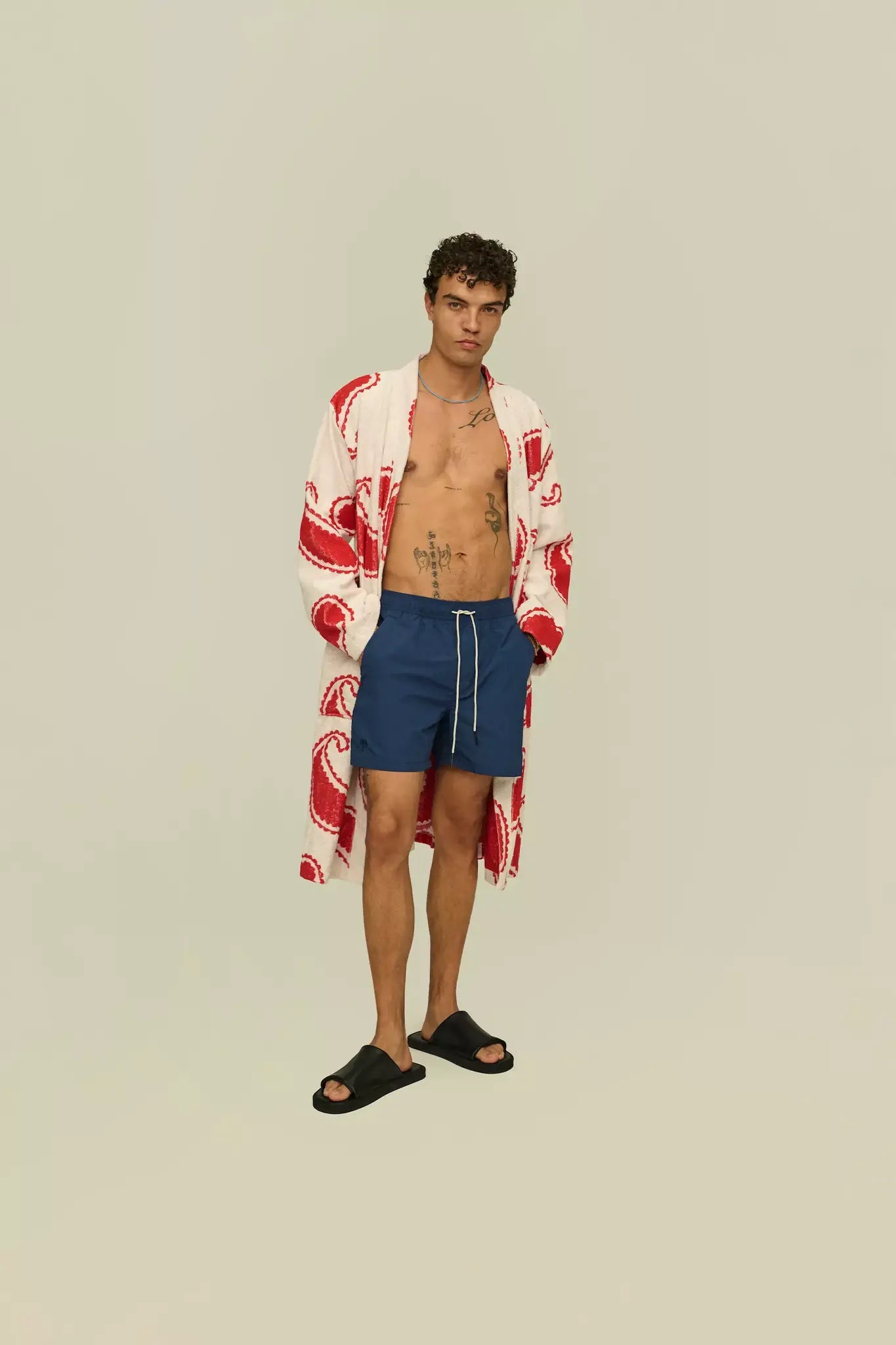 OAS Navy Nylon Swim Shorts_3