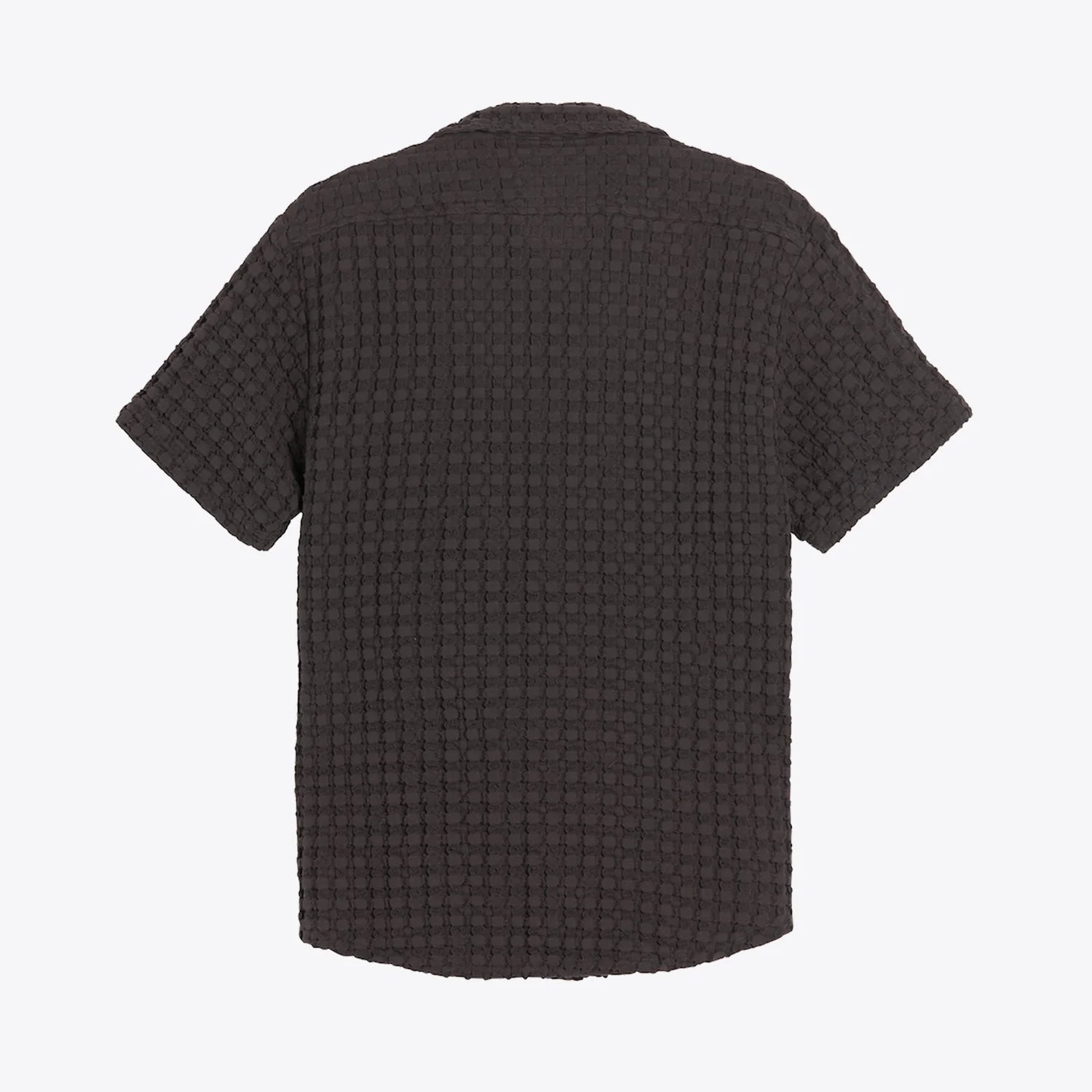 OAS Nearly Black Cuba Waffle Shirt_2