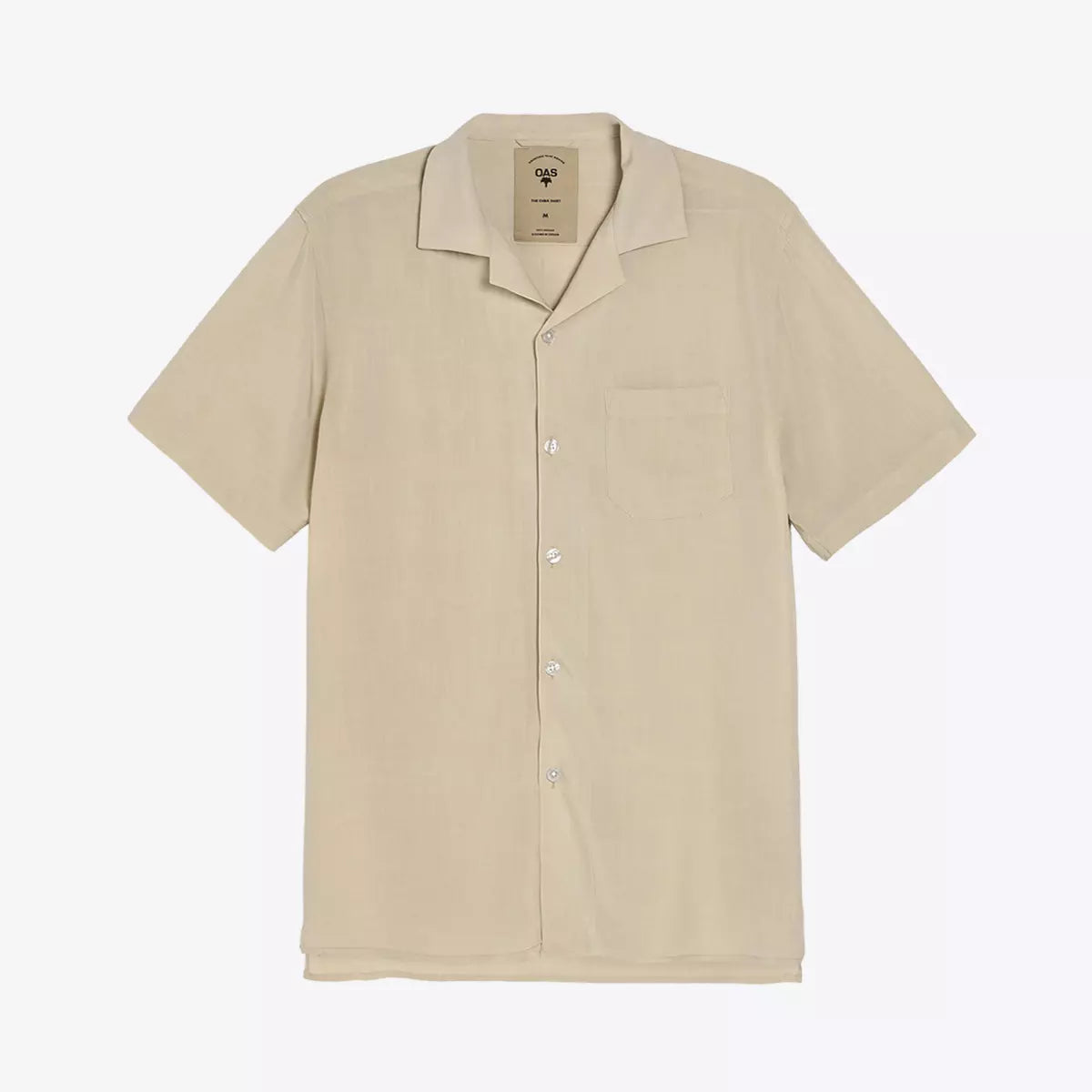 OAS Sand Plain Viscose Shirt_1