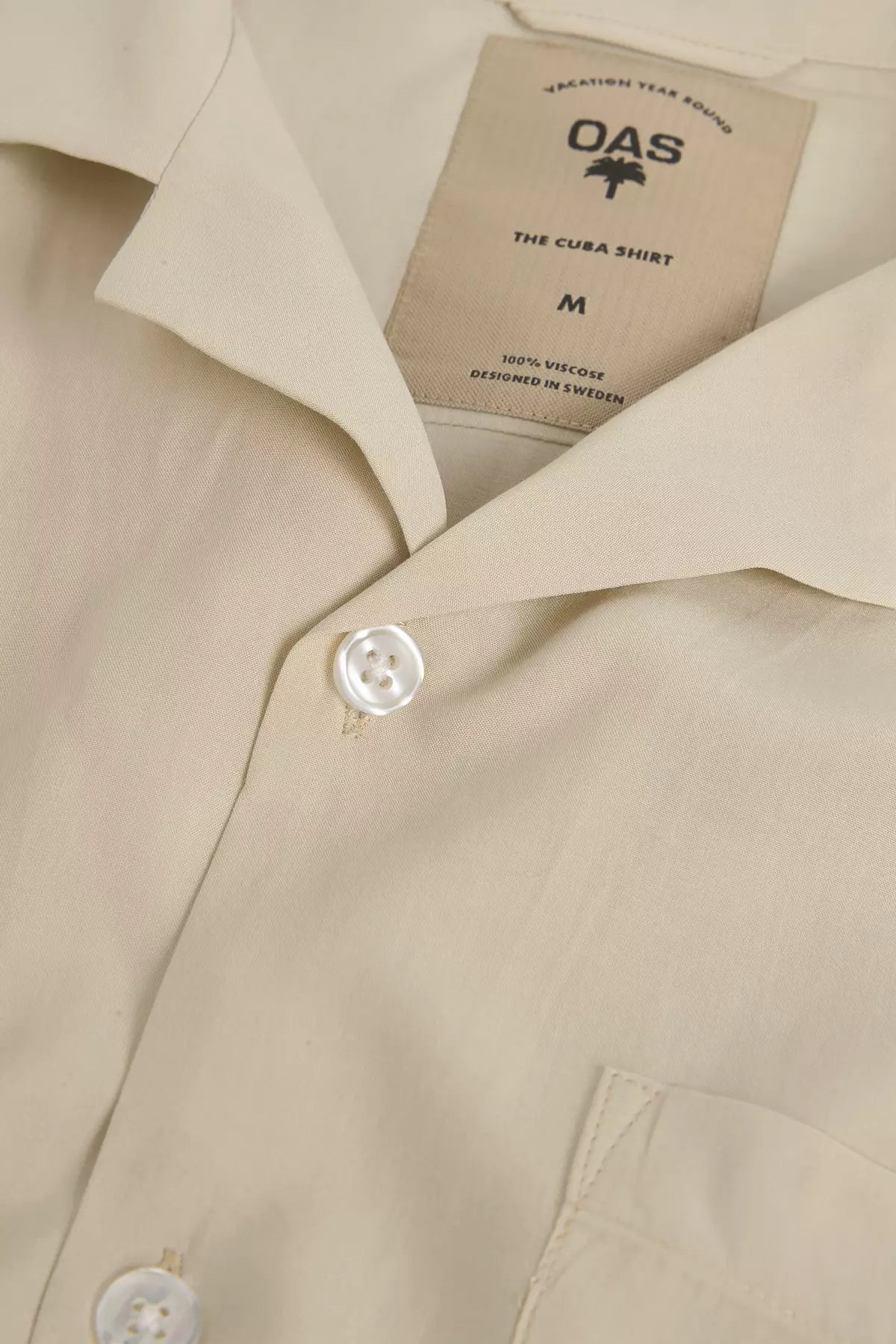 OAS Sand Plain Viscose Shirt_3