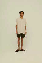 OAS Sand Plain Viscose Shirt_4