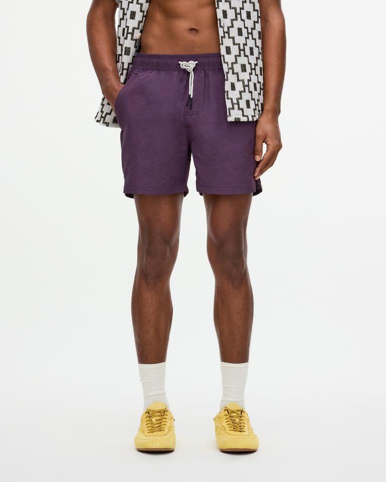 Plum Nylon Swim Shorts 5001-330-0005