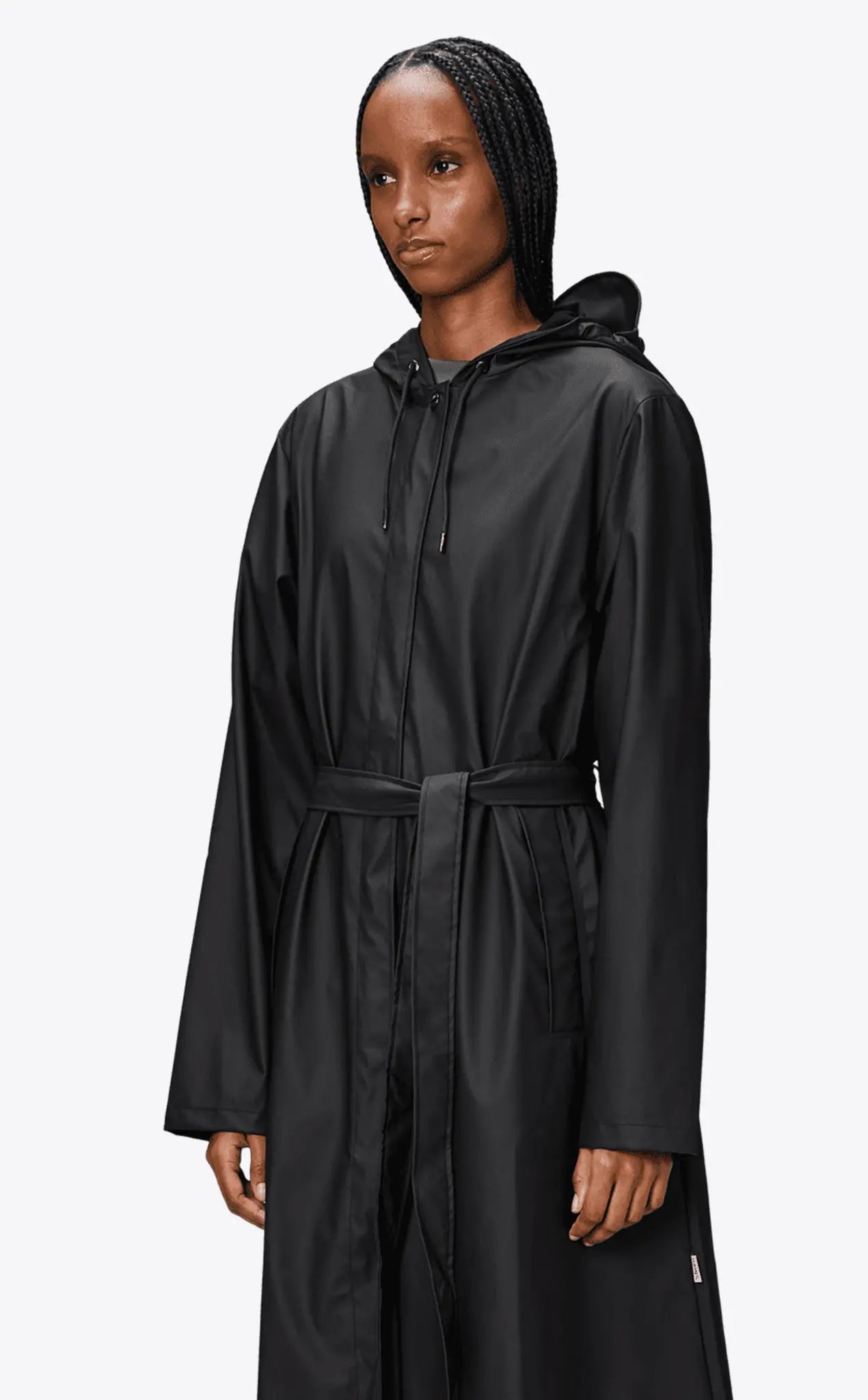 Rains A-Line Longer W Jacket Black_2