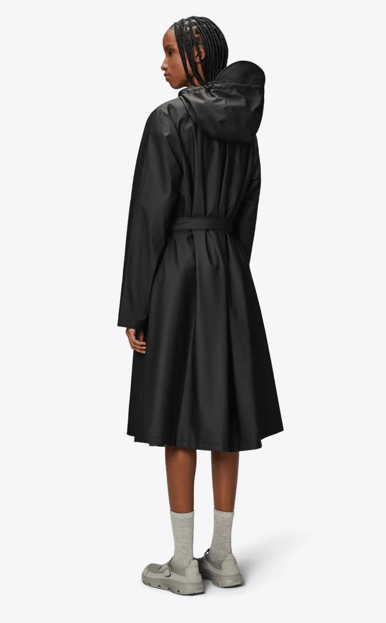 Rains A-Line Longer W Jacket Black_4