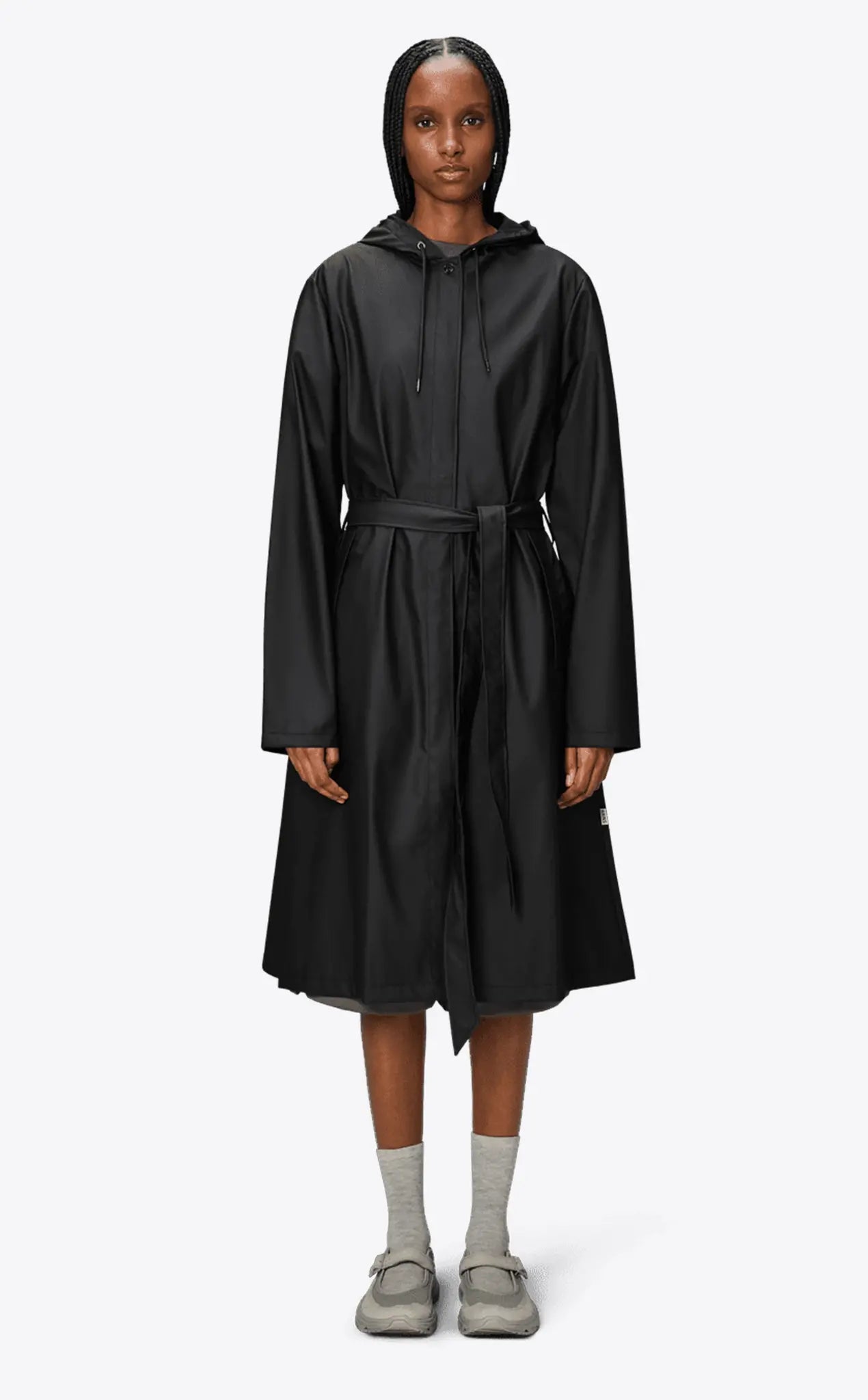 Rains A-Line Longer W Jacket Black_5