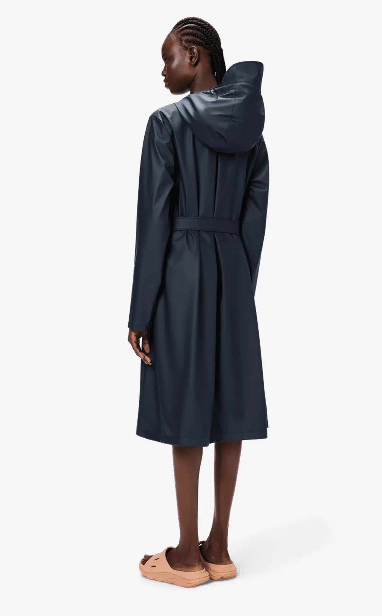 Rains A-Line Longer W Jacket Navy_3