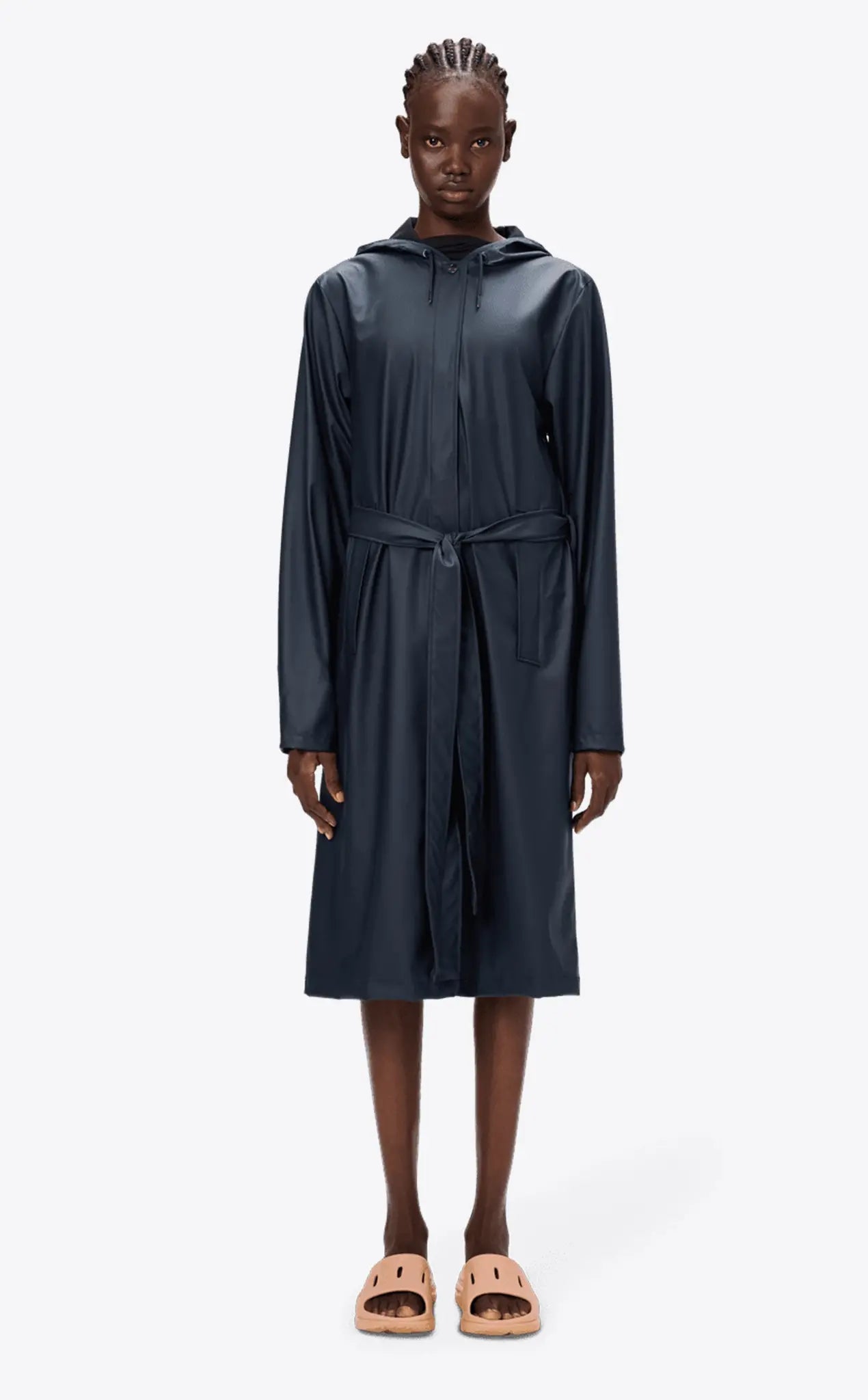 Rains A-Line Longer W Jacket Navy_4
