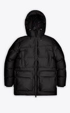 Rains Alta Long Puffer Cargo Jacket Black_1