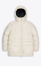 Rains Alta Long Puffer Cargo Jacket Dune Grain_1